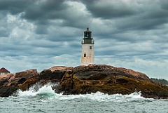 Moose Peak Lighthouse on Maine's Stormy Coast